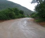 gravel road after EBS Surface Seal Gravel Road Dust Control
