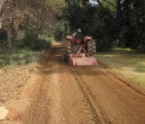 Mixing of EBS to bring soil to OMC Optimum Moisture Content for compaction