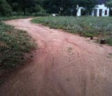 Gravel Road with water erosion problems gravel road upgrade