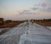 Haul Road Surface Seal using EBS Soil Stabilizer Haul Road Dust Control