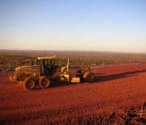 Shaping of the surface to proper elevations Mine Haul Road Stabilization