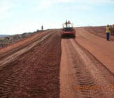 Final Compaction of wearing course surface Mine Haul Road Compaction