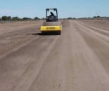 Final Compaction Gravel Airstrip Stabilization