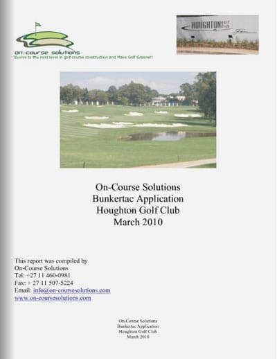 Houghton-golf-course Houghton Bunkertac Report