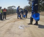 Preparation of Access Road EBS Surface Seal Preparation