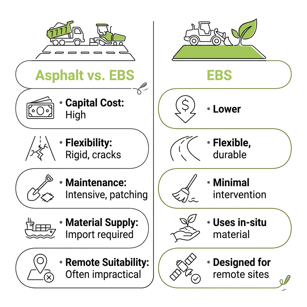 Asphalt EBS Comparison